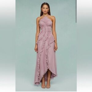 Lorelie Halter Dress in lilac